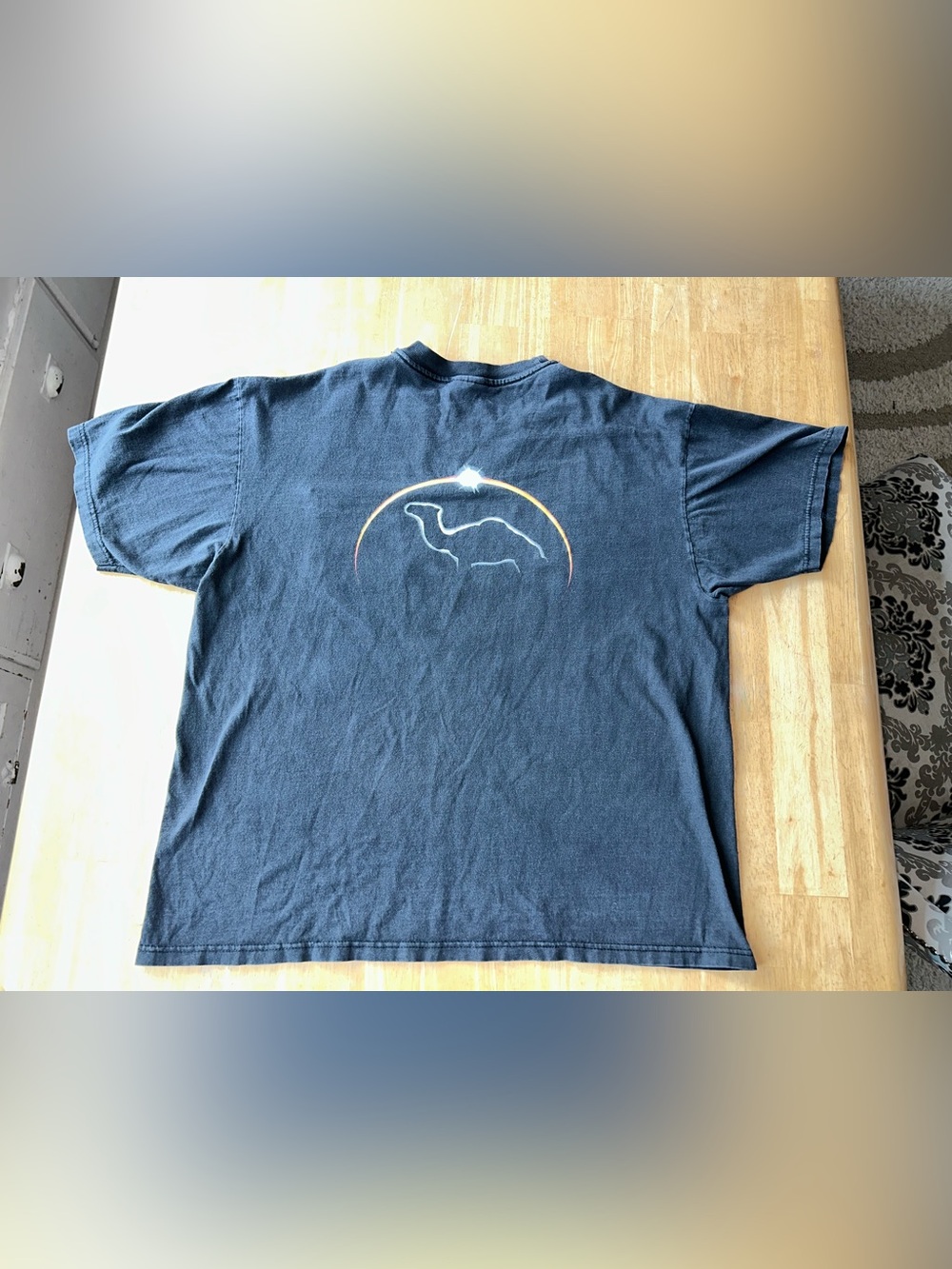 Vintage 90’s Camel Cigarettes Graphic T-Shirt men’s XL faded black eclipse pocke